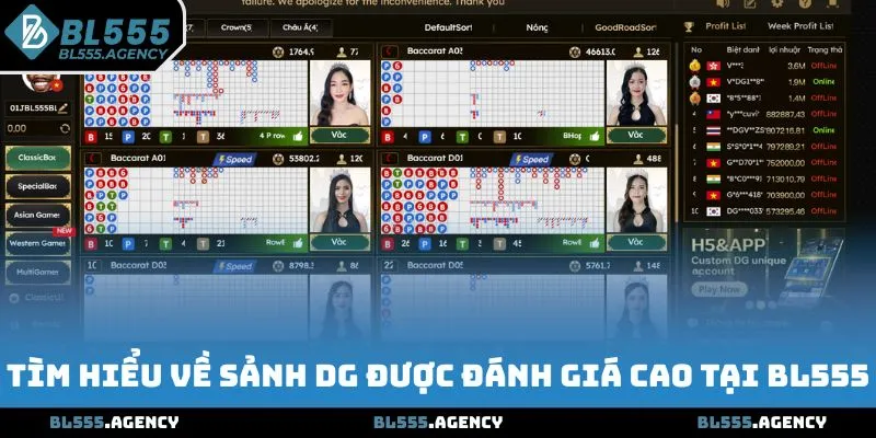 Tìm hiểu về sảnh DG được đánh giá cao tại BL555